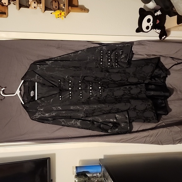 Hearts and Roses brocade coat/jacket plus size! - Picture 1 of 8